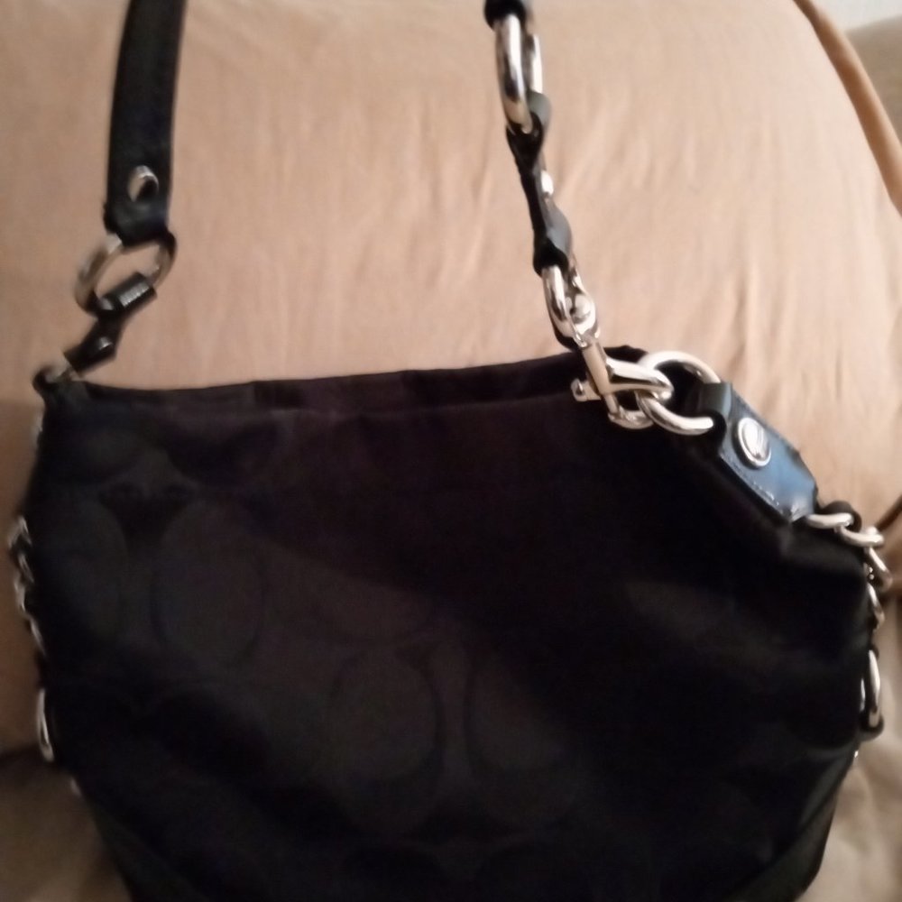 Black coach purse